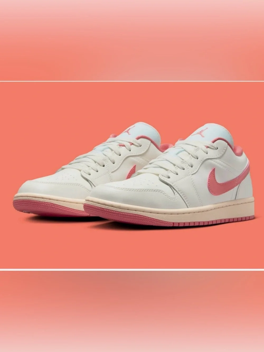 Nike Air Jordan 1 Low Sail Guava Ice Pink Salt - Picture 3 of 10